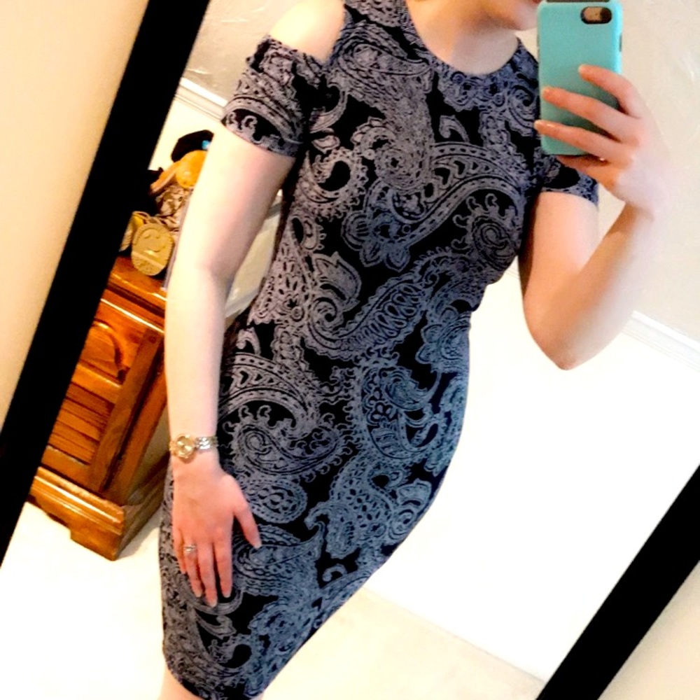 EUC Body-Con Cold Shoulder Dress